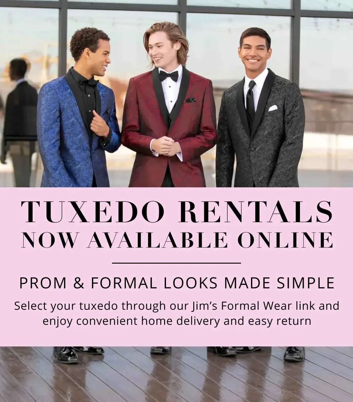 tuxedo rentals banner